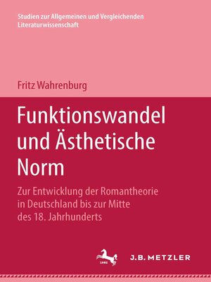 cover image of Funktionswandel und Ästhetische Norm